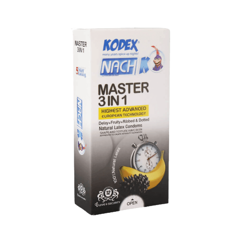 کاندوم کدکس خاردار مدل مستر 3 در1 - Nach Kodex Master 3 In 1